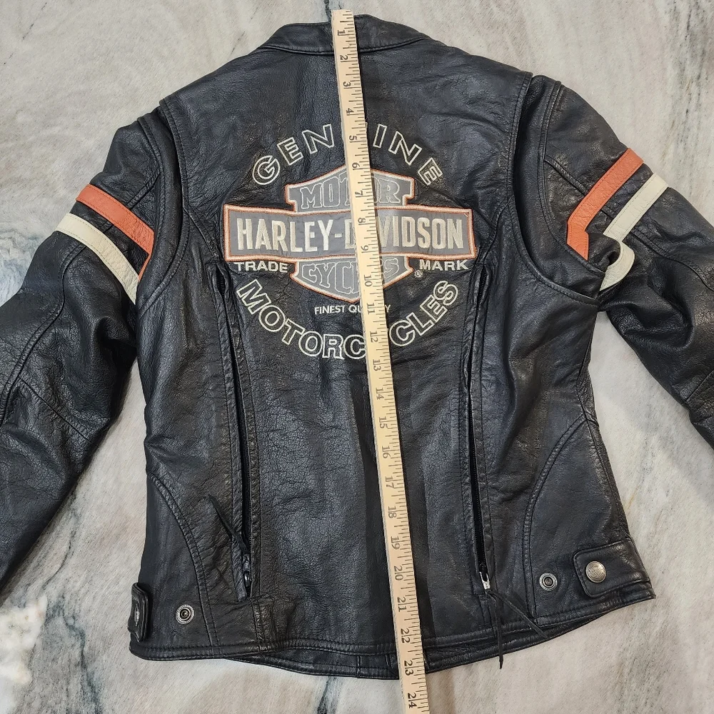Harley-Davidson Genuine Leather Motorcycle Jacket - Picture 14 of 15